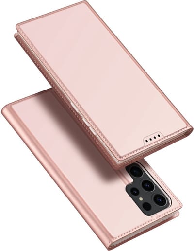 Dux Ducis - Geschikt voor Samsung Galaxy S24 Ultra - Slim bookcase hoesje - Rose Goud
