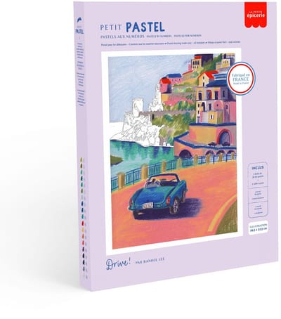 La Petite Epicerie PASTELS Painting by Number Kit "DRIVE" H32.5xW24.5xL3.5cm Creatieve | Hobbyset | kinderen en volwassenen