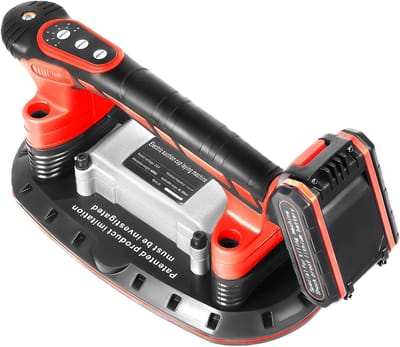 Elektrische Tegelmolen - Vibrator Tegels - Efficiënt Tegels Plaatsen - Krachtige Zuignap - 30-240 cm Tegels - Zwart Rood