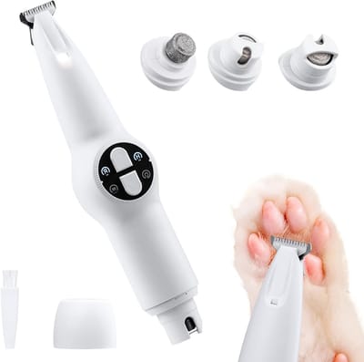 Draadloze 2-in-1 Hondenverzorgingsset met LED-verlichting, Stil en Oplaadbaar via Type-C voor Honden en Katten