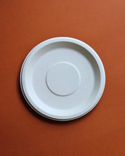 Wegwerpplaten Natuurlijke Vezels - Borden Biologisch Afbreekbaar - Feestjes en Evenementen - Zero Microplastics - 9 Inch 50 Stuks - Bruin