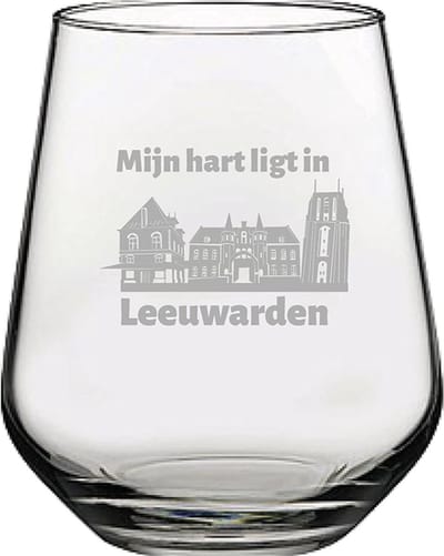 Gegraveerde Drinkglas 42,5cl Leeuwarden