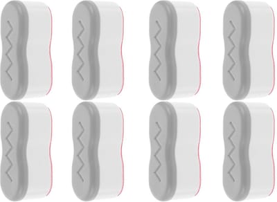 8 Stuks - Toiletbril Bumper Pads Kit - Toiletbrilbumpers - Dempingskussen - ABS + TPE - 4,5 x 1,8 x 2 cm - Wit - Toiletaccessoires - Voor Thuis, Ziekenhuis