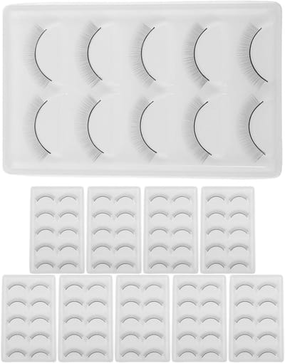 Oefenwimperstrips - Wimperverlenging oefenen - Wimpertraining - Realistisch oppervlak - 10 stuks - Zwart