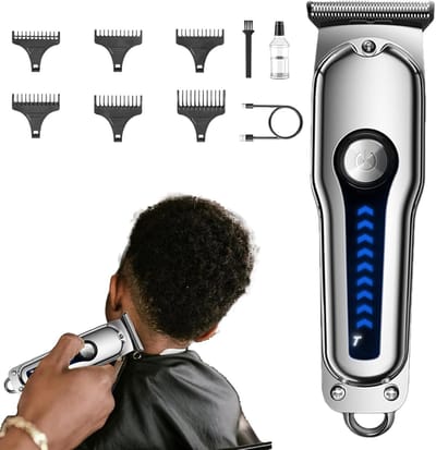 Haarknipper - Draadloze Trimmer - Thuis Knippen - Zelfslijpende Bladen - 16 cm - Zwart