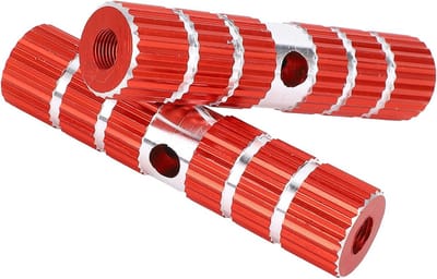 Fietspedalen Voetsteunen - Fiets Accessoires - Verbeterde Stabiliteit - Antislip Ontwerp - 10 Cm - Rood