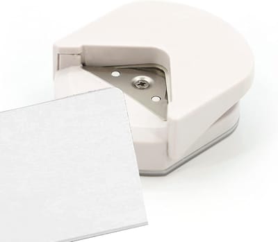 Mini Hoekafgeronder Set voor Papier, Ideaal voor Scrapbooking en Foto Kaarten, Draagbare Hoekpons en Radius Snijder