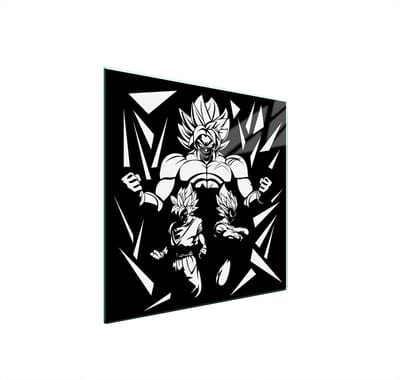 TMK ArtDeko Serie - Glazen Beschermplaat - 50x52 cm - Anime - Hittebestendig - Veilig voor Alle Kookplaten
