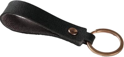 CHPN - Sleutelhanger - Zwart - Leatherlook sleutelhanger - Keychain - PU leder - Cadeau - Hippe sleutelhanger