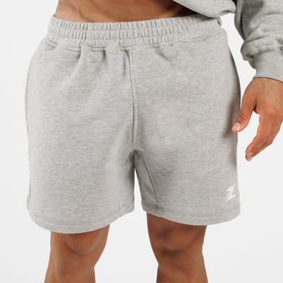 ZEUZ Heren Sportshort Jogger – Comfortabele Fitness Short - Grijs - S