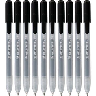 Gelschrijver Sakura Gelly Roll Classic 08 klikfunctie zwart 10 stuks