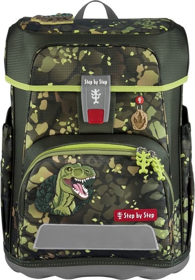 Step by Step Schooltas Cloud Schulranzen-Set 5-delig Dino Torex Groene