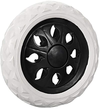 Dailygoods- Winkelwagenwielen Vervangingsset - EVA-materiaal - Flexibel/lichtgewicht - 16 cm - 10 kg capaciteit - Duurzaam ontwerp - Trolleywielen