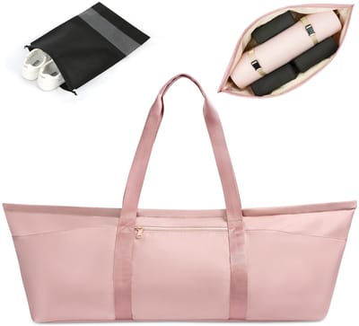 Dailygoods- Yogatas Groot - Waterdichte Yogatas - Sporttas met Verstelbare Draagriem - Gymtas met Vakken - Reis Yogatas voor Vrouwen/Mannen - Duurzaam Materiaal