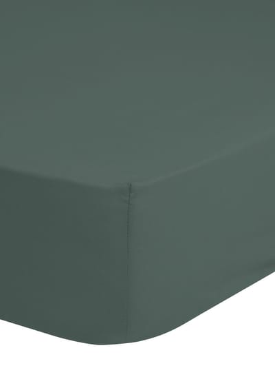 Good Morning hoeslaken effen kleur - Baby 60x120 cm - Olijfgroen - 100% Katoen renforce
