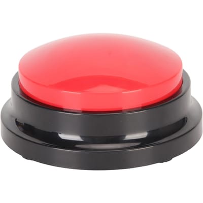 Boutons de communication pour chien, bouton de conversation éducatif et enregistrable, buzzer de dressage pour animaux de compagnie pour 30 rouge