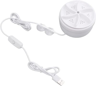 Mini Wasmachine - Draagbare Turbine - Kleding Reinigen - Ultrasone Reiniging - 1 Kilogram Capaciteit - Wit