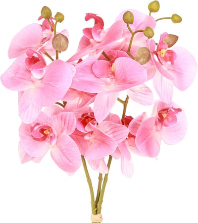 Kunstmatige Orchideeën Roze Kunstbloemen Als Echt 56cm 3 Stuks, 3 Stüc
