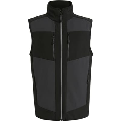 Regatta Heren E-Volve Colour Block Softshell Bodywarmer (As/Zwart)