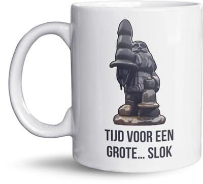 NietMokken.nl – Kabouter Buttplug Mok – Grappige Rotterdam Mok – Tijd voor een Grote Slok – Typisch Nederlands Cadeau – Originele Souvenir