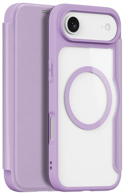 Dux Ducis Hoesje - Geschikt voor iPhone Air Hoesje - Dux Ducis Skin X Pro Series Book Case - MagSafe Compatible - Lavendel
