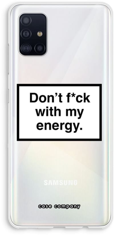 Hoesje geschikt voor Samsung Galaxy A51 4G hoesje - My energy - Soft Cover Telefoonhoesje - Bescherming aan alle Kanten en Schermrand