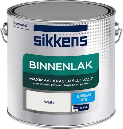 Sikkens - Binnenlak Zijdeglans - White - Mengverf - 2,5 L