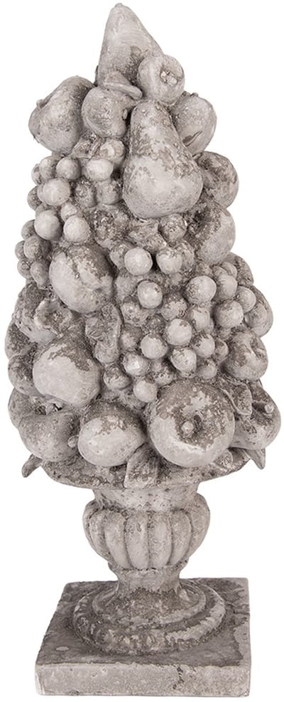 Clayre & Eef Decoratie Beeld 19x18x44 cm Grijs Kunststof