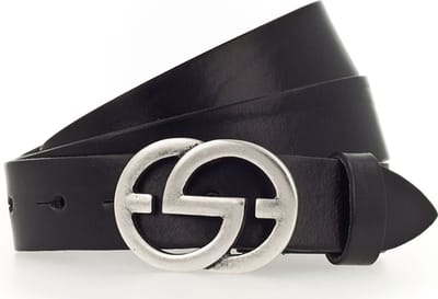 Vanzetti Leren Riem Full Leather Buckel Belt W110 Black Zwart