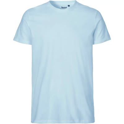 Fairtrade Men´s Fit T-Shirt met ronde hals Light Blue - S