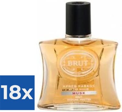 Brut Musk - 100 ml - Aftershave Lotion - Voordeelverpakking 18 stuks