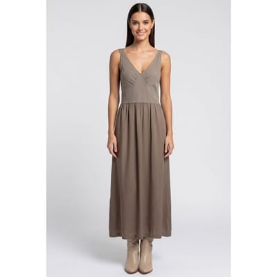 & Other Stories Cecily Dress Speed Beige Maat: 32 | Midi Jurken Outlet | Dames | Beige