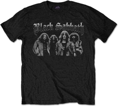 Black Sabbath - Greyscale Group Heren T-shirt - S - Zwart