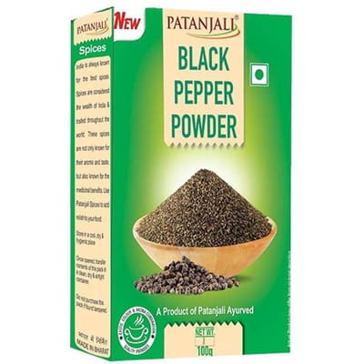 Poivre noir moulu (100g), Poudre de poivre noir, Patanjali
