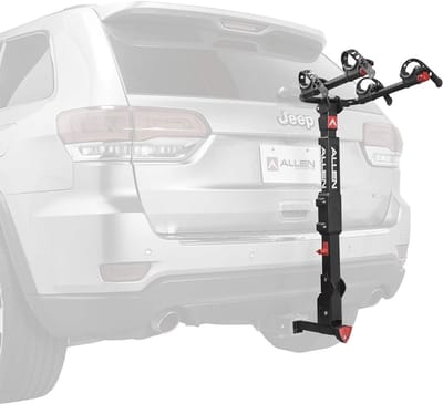 Fietsendrager voor 2 Fietsen - Snelle Installatie, Voor 2 Inch en 1 4 Inch Trekhaak, Zwart