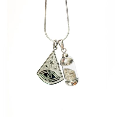 Laguna Treasures Jewellery - Ketting Oceaan Ocean Eye - Zilver- Verguld - Snake ketting - Halsketting - Sieraden - Surf
