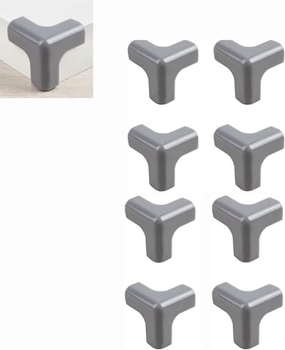 Set van 8 Hoekbeschermers voor Baby's, T-vormige PVC Zelfklevende Randen, Tafelrandbescherming, Veiligheid voor Meubels en Kinderen, Impactbescherming in 4 Kleuren