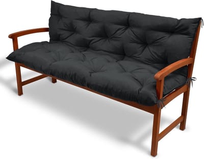 Bankkussen voor Tuinmeubelen - 120 x 50 x 50 cm - Zitkussen en Rugkussen - Kussen - Grafietgrijs