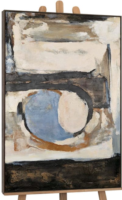 Canvas schilderij groot handgeschilderd geometrische kleuren abstract decoratief – YS-Art Gallery – Kleurrijke wanddecoratie voor woonkamer – Modern schilderij voor hal en kantoor