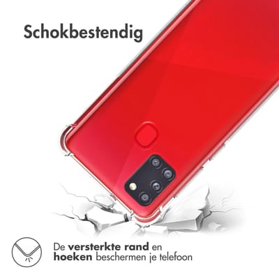 imoshion Hoesje - Geschikt voor Samsung Galaxy A21s - Shockproof Case - Transparant