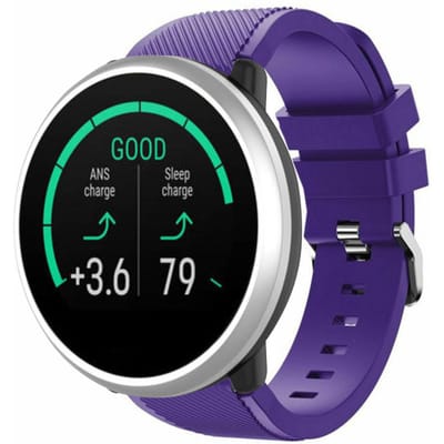 Polar Unite twill siliconen band (paars)
