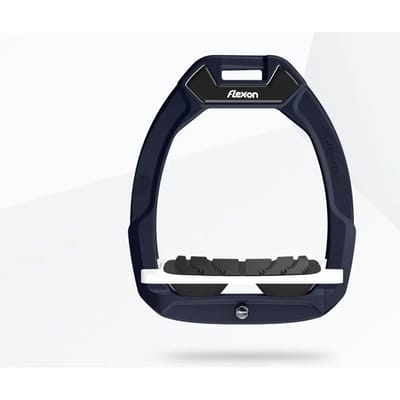 Veiligheidsstijgers Paardrijden Hellend Grip Blauw/Wit/Zwart Flex-On Safe-On