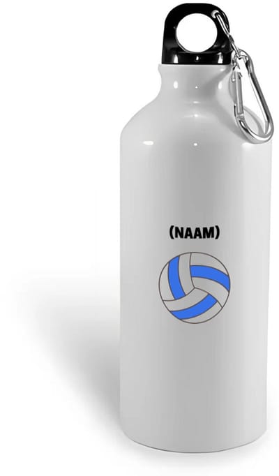 Hacebo® - Volleybal met eigen naam waterfles - Volleybal - Volleybalster - Sport - water fles - 400ML