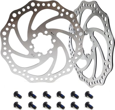 Schijfremrotors voor fietsen, 160 mm, geschikt voor mountainbikes, voor- en achterrem, staal