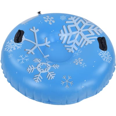Bouées à neige PVC Charge 450lbs Bouée gonflable Anneaux de ski Bouée avec poignée pour adultes Famille Sports de plein air