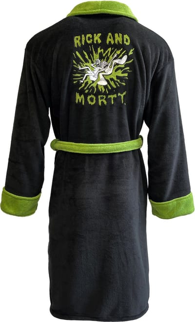 Groovy Rick and Morty Fleece Badjas - Pickle Rick Pyjamas - One Size