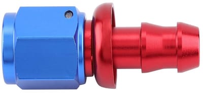 Zeynomax - AN6 Rechte Push On Twist Lock Slang Connector - Brandstofslang - Aluminium - Metrisch - Geschikt voor Gas en Olie - Ideaal voor Motoren