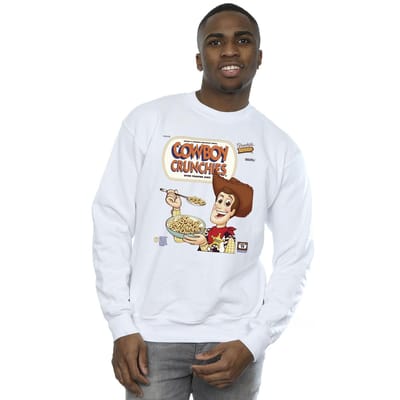 Disney Heren Toy Story Woody Cowboy Crunchies Sweatshirt (Wit)