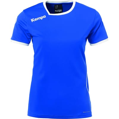Kempa Curve T-shirt voor heren Sportshirt - Maat XL  - Mannen - blauw/wit
