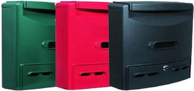 Grote Zwarte Postbus van Aluminium voor Tijdschriften